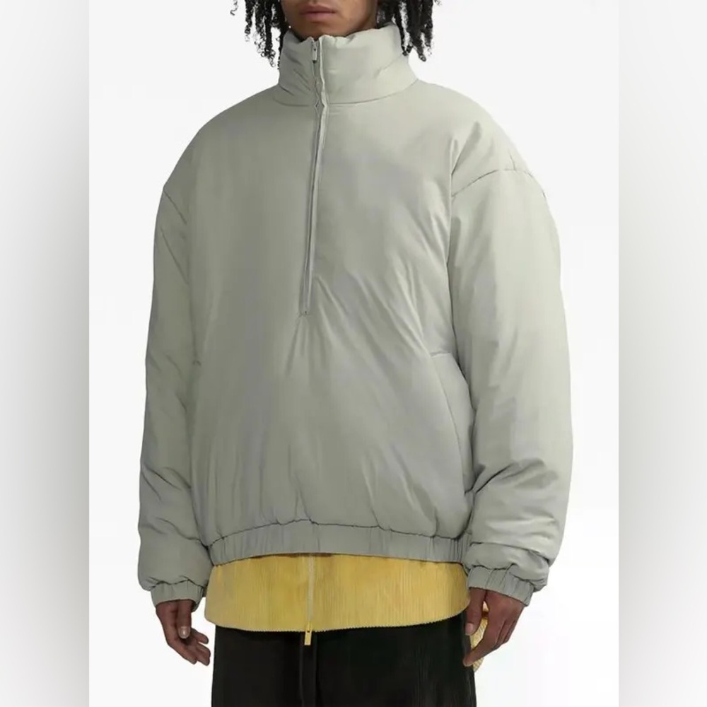 FEAR OF GOD ‎ High-Neck Puffer Jacket, Seal, Size L - Picture 2 of 9